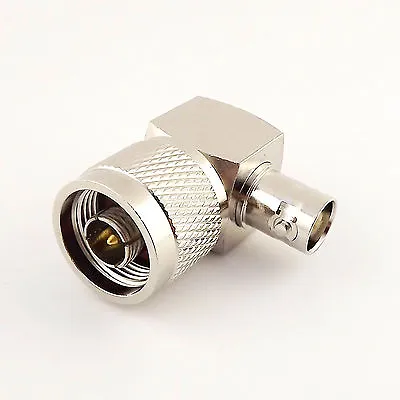 1pcs N Male Plug To BNC Female Jack Right Angle 90° RF Coaxial Adapter Connector • $3.95