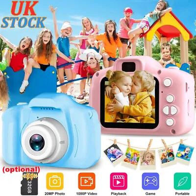 £7.59 • Buy Children Kids Gift LCD Camera For Mini Toy Digital Children Camera 1080P HD