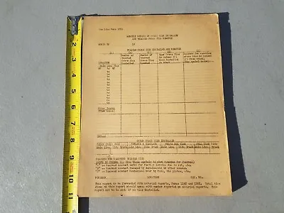 Vintage Lot Of 5 Soo Line Railroad Ties Installed Removed Form 1081 Sheets  • $5.24