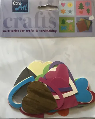 Card Art Craft Card Making Cut Out Shapes Hearts Embellishments Scrapbooking • £2.45