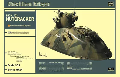 Hasegawa 64004 1:35 Maschinen Krieger P.K.H.103 Nutcracker Tank Model Kit • $83.66