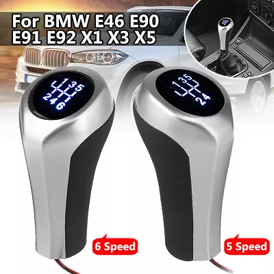 5/6 Speed Gear Car Manual Shift Knob Lever With LED For BMW E46 E90-E92 X1-X5 • $17