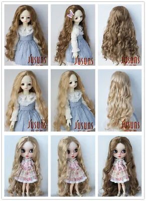 JD435 1/4 1/3 Long BJD Wig MSD SD Blythe Doll Hair 8-9 9-10 10-11 11-12inch Wigs • $23.69