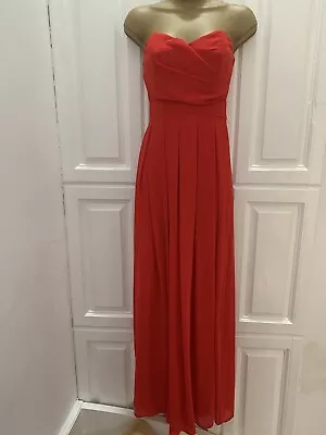 Zara TFNC Red Long Maxi Prom / Special Occasion Dress - Size 6 • £8.99