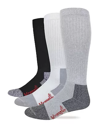Wrangler Riggs Men's 80% Cotton Over The Calf  Work Boot Socks 2 Pair Pack • $12.99