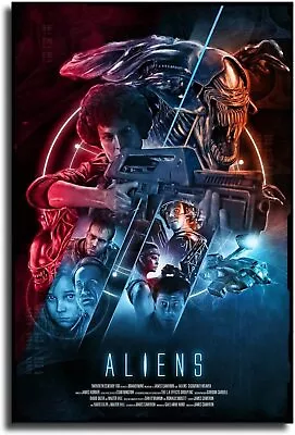 Aliens Poster Hot Movie Poster Decorative Painting Canvas Wall Art Living Room • $59.99