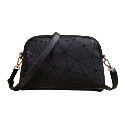 £7.99 • Buy Black Geometric Shoulder Bag Gothic Emo Punk Alternative Party Strap Dome Purse