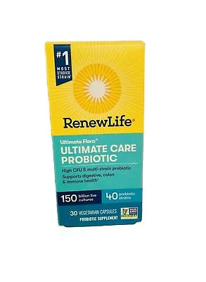 Renew Life Ultimate Flora Adult Ultimate Care Probiotic - 150 Billion 30 Caps • $27