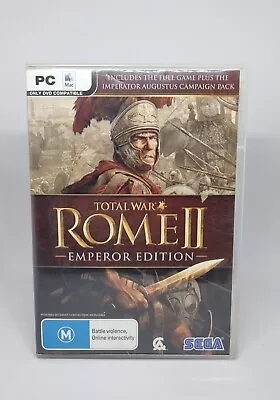 Total War Rome 2 II Emperor Edition PC Game 3 Disc 2013 Sega Free Post Au Stock • $14.99