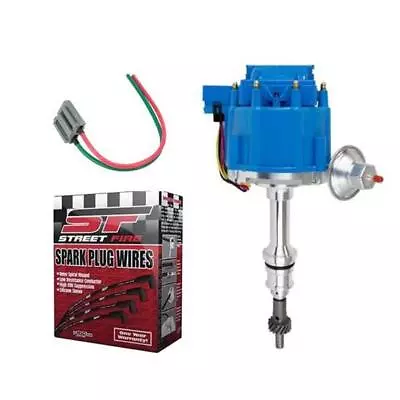 Small Block Blue HEI Distributor MSD Wires & Pigtail Fits Ford 289/302 • $133.99