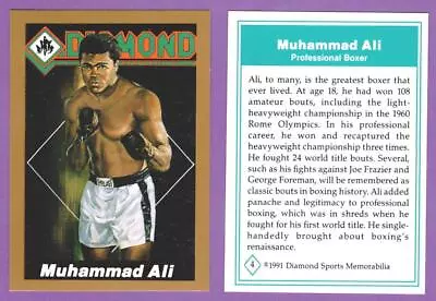 Muhammad Ali - The Greatest - 1991 Diamond Sports Memorabilia Magazine Card #4 • $4.99