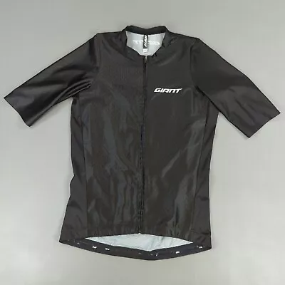 Giant Cycling Jersey Mens Small Black Full Zip Merlot Shirt Bike Ridding Pockets • $29.99