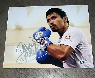 $61 • Buy Manny Pacquiao Signed Pacman Boxing 8x10 Autographed Photo Auto Beckett BAS COA