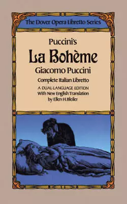 Puccini's La Boheme (Dover Opera Libretto Series) (English And Italian E - GOOD • $4.01
