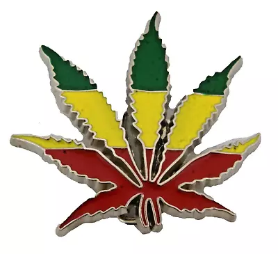 Marijuanna Leaf Belt Buckle Men Weed Metal Rasta Flag  Reggae Vintage Dub Style • $12.60