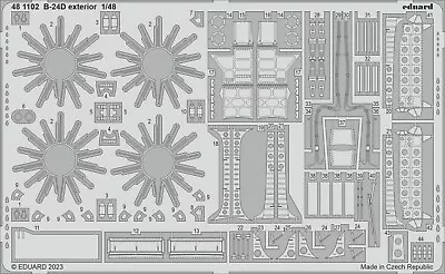 EDUARD  1/48 Aircraft- B24D Exterior For RVL  EDU481102 • $36.95