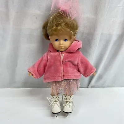 Vintage Corolle Toddler Doll Ice Skater Pink Outfit With Skates 9  • $23.90