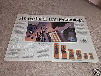 Infinity RS Series Line Ad From 19902 Pages EMIT Tweeter Info • $9.99