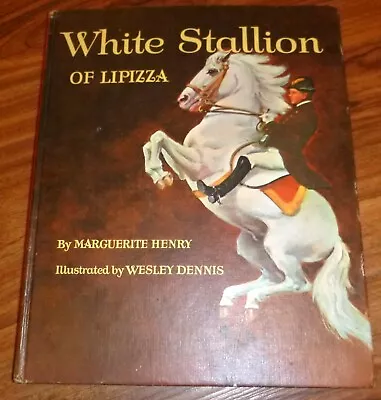 White Stallion Of Lipizza -  Marguerite Henry Signed 1964 First Printing- Book • $60