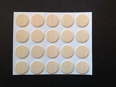 Self Adhesive Stick On Screw Hole Cap/Covers 13mm - Birch/Maple • £57.12