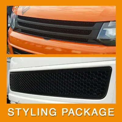 VW T5.1 Transporter Van Front Styling Matte Package (2pcs) Painted And Ready To • $196.23