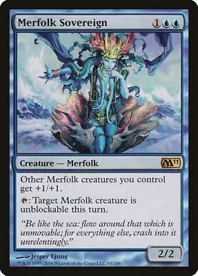 Merfolk Sovereign Magic 2011 / M11 MINT Blue Rare MAGIC GATHERING CARD ABUGames • $2.95
