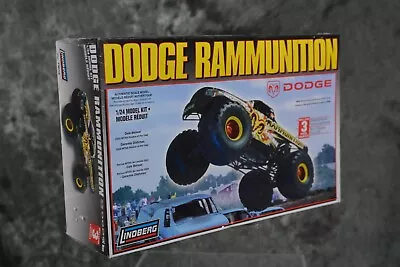 Lindberg 1:24 Scale Dodge Rammunition Mark Hall Monster Ram Hemi Truck Model Kit • $54.99