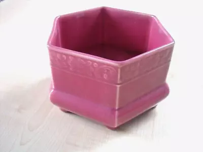 Antique Wardle Hexagonal Pink Planter/ Hyacinth Bowl  509 • £5