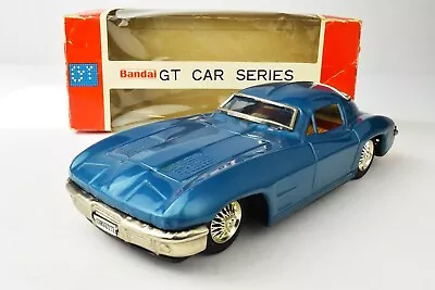 1964 Corvette Coupe – Bandai Tin Friction-Powered Model With Original Box • $145