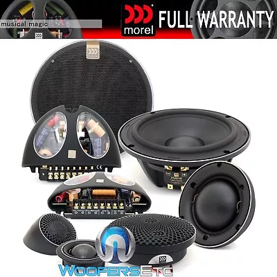 Morel Hybrid 63 3-way 6.5  Component Car Speakers 2.1  Mids 1.1  Tweeters New • $1429.99