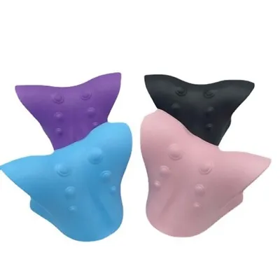 Elastic Stretch Neck Traction Pillow For Comfortable Daily Use And Travel • £5.54