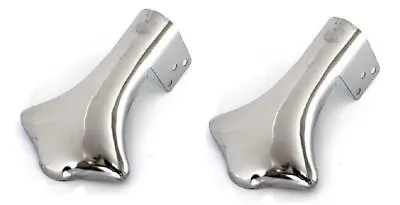 Vintage Exhaust Tail Pipe Deflector Tip Cover Shield Hot Rat Rod Pair • $32.95