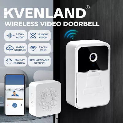 Door Bell Camera WiFi Wireless Ring Video Doorbell Intercom Chime Smart Home • $45.99
