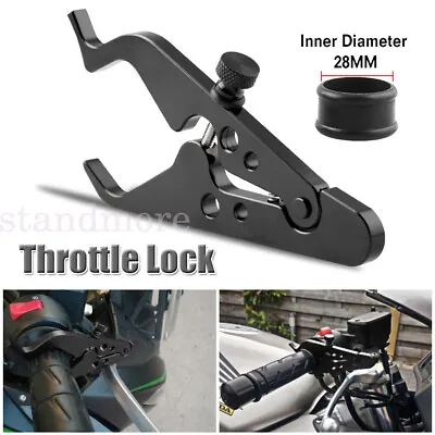 Motorcycle Cruise Control Throttle Lock Assist Retainer Grip Motorbike Universal • £4.57
