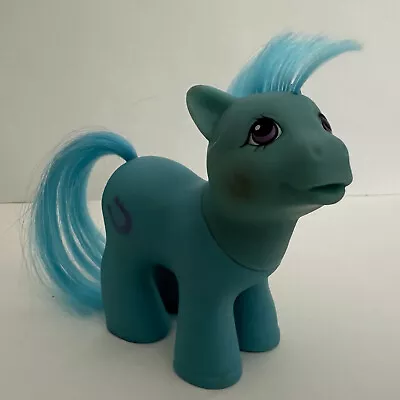 BAIT My Little Pony MLP G1 Vintage MO Mail Order Lucky The Stallion Brother Blue • $7.49