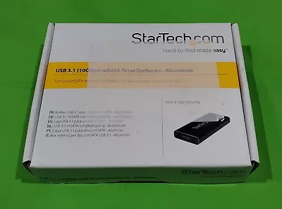 StarTech.com - USB 3.1 (10Gbps) MSATA Drive Enclosure - Aluminum - SMS1BMU313 • $40