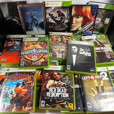 $4.99 • Buy Microsoft Xbox 360 Original Games - Massive Lot : YOU PICK!!
