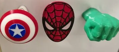 Custom Marvel's Superhero Bag / Coat Hook Hanger. Spiderman Captain Americaetc • £8