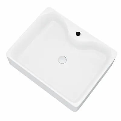 £46.99 • Buy 485 Mm Counter Top Basin Rectangle Cloakroom Bathroom Sink | Lomond