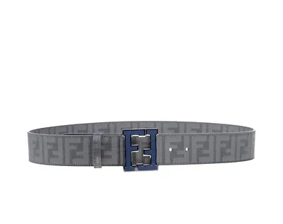 Fendi Mens Belt Genuine Leather Dark Grey Size 115/46 • $200