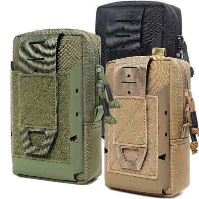 Tactical Molle Pouch Belt Waist Phone Pocket Military Unity Waist Pack EDC Pouch • $10.99