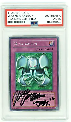 PSA Signed Wayne Grayson Metalmorph Forbidden Memories FMR-003 • $124.99