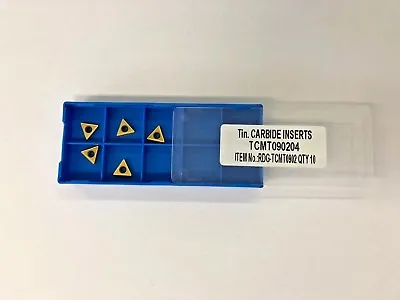 RDGTOOLS TCMT 09 CARBIDE TIPS / INSERTS / TURNING TOOLS PROFILE TIPS X5 • £17.50