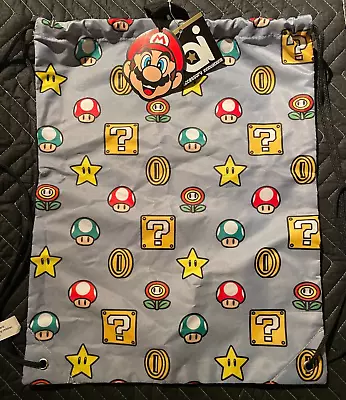 Super Mario Brothers 2 Drawstring Bag NEW • $20