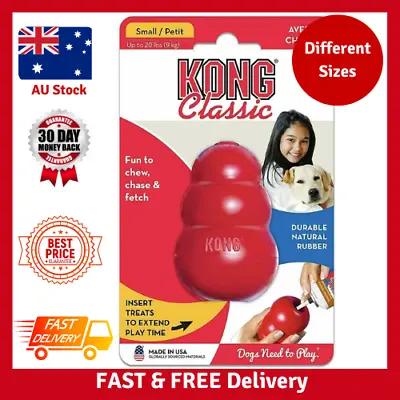 $26.30 • Buy KONG Classic Dog Toy Red Durable Natural Chew Rubber USA Made - S M L XL XXL NEW
