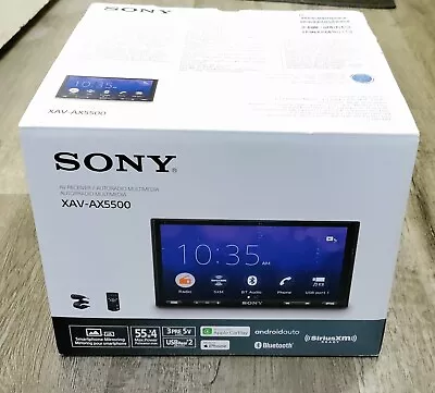 NEW Sony XAV-AX5500 6.95  Bluetooth Media In-Dash Receiver  CarPlay Android Auto • $325