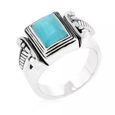 Blue Cats Eye Vintage Ring • $33.74