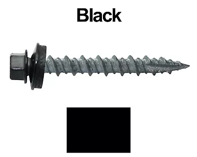 METAL ROOFING SCREWS: 1-1/2  (250) Bulk Colored Metal Roofing Screw Siding Screw • $29.95