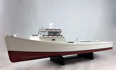 $495 • Buy Chesapeake Bay Deadrise Workboat Model, Open Cockpit Boat, Crabbing, Fishing 