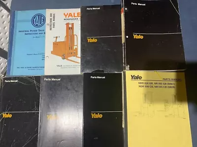 Lot # 10 Eight Fork Truck Repair Parts & Service Manuals Books Yale Forklifts & • $79.95